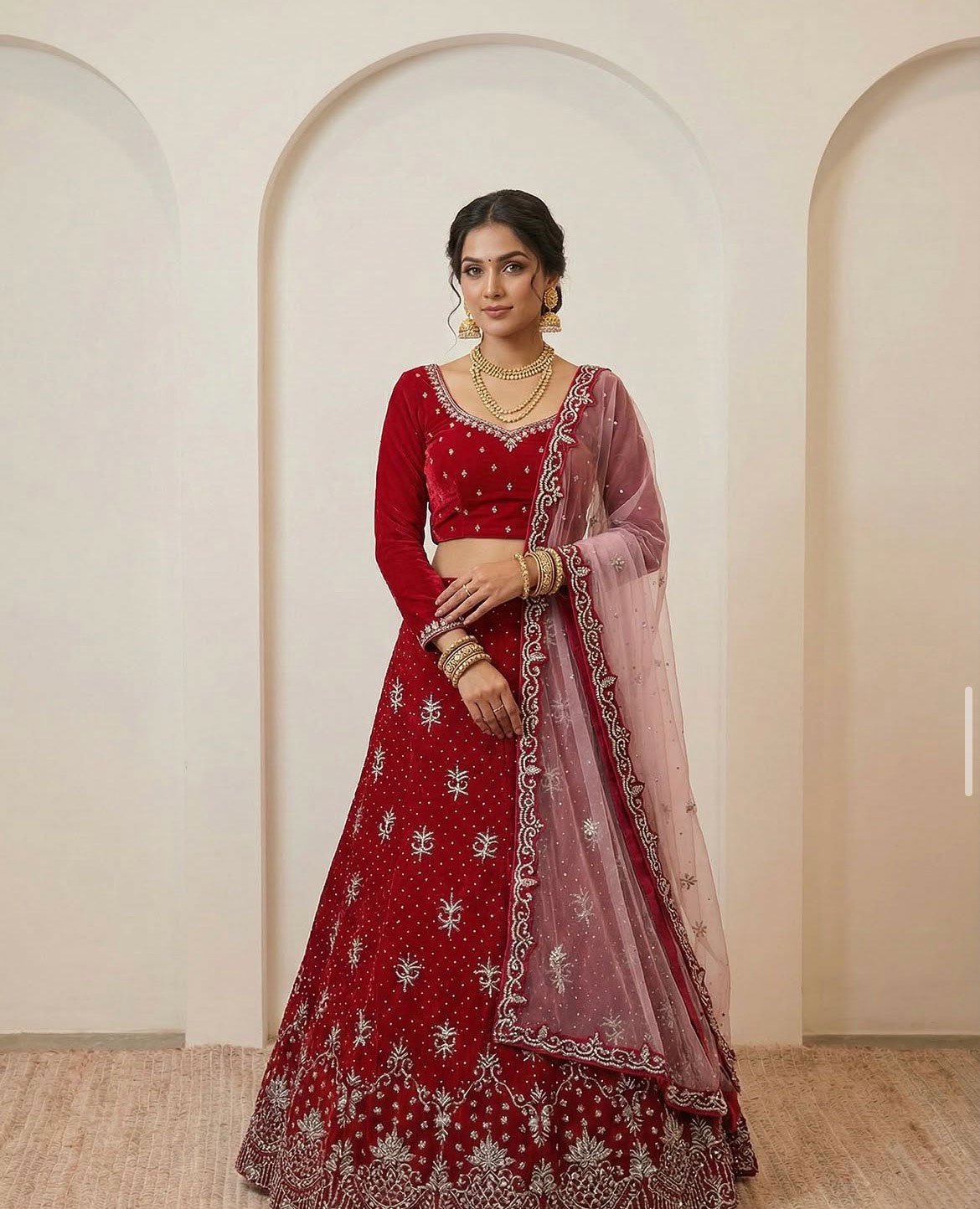 The Eternal Allure of Red: Why a Crimson Bridal Lehenga is Still the Ultimate Statement | Rajshri Fashions Editorial Meta Description: Discover why the classic red bridal lehenga remains the gold standard. Explore the latest designs at Rajshri Fashions, Sowcarpet's premier bridal destination.